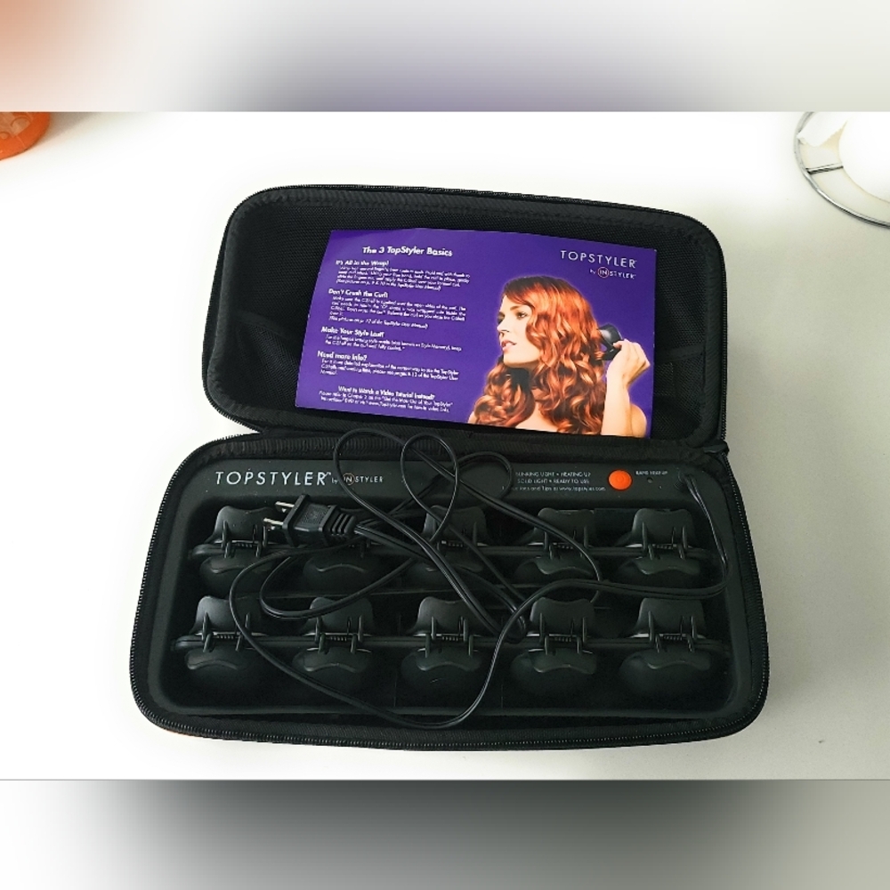 Topstyler By Instyler Heated Ceramic Styling Clam Shells With Travel Case